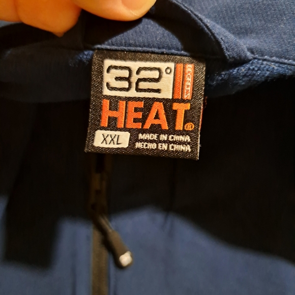 32 Degrees Men’s Blue Therma Pro Full Zip Long Sleeve Jacket / Size XXL - Picture 6 of 10